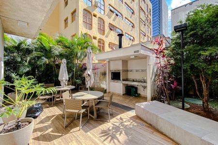 Studio para alugar com 35m², 1 quarto e sem vaga Studio para alugar com 35m², 1 quarto e sem vagaÁrea comum - Churrasqueira