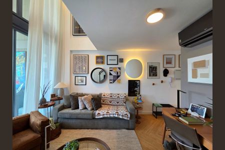 Apartamento para alugar com 67m², 1 quarto e 2 vagasSala