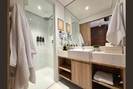 Apartamento para alugar com 67m², 1 quarto e 2 vagasBanheiro da Suíte