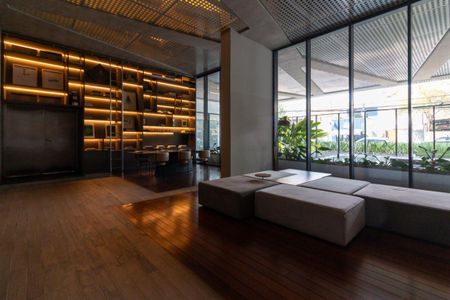 Apartamento para alugar com 67m², 1 quarto e 2 vagasHall social