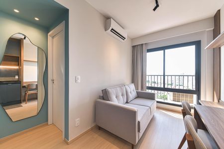 Sala de apartamento para alugar com 1 quarto, 28m² em Mirandópolis, São Paulo