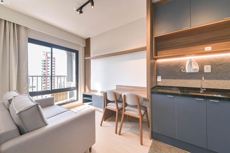 Sala de apartamento para alugar com 1 quarto, 28m² em Mirandópolis, São Paulo