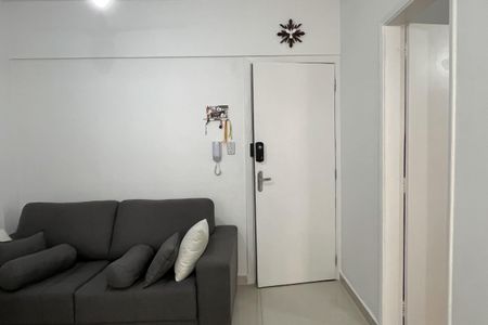 Sala de apartamento para alugar com 1 quarto, 40m² em Ponta da Praia, Santos