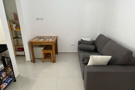 Sala de apartamento para alugar com 1 quarto, 40m² em Ponta da Praia, Santos