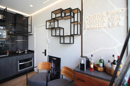 Cozinha de kitnet/studio para alugar com 1 quarto, 27m² em Vila Olímpia, São Paulo