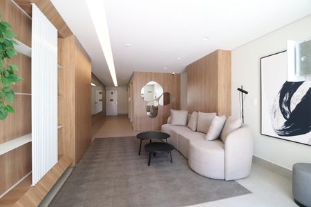 Apartamento para alugar com 70m², 2 quartos e 2 vagasHall social