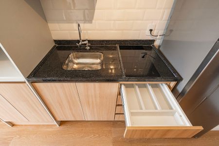 Sala/Cozinha de apartamento para alugar com 1 quarto, 28m² em Pinheiros, São Paulo