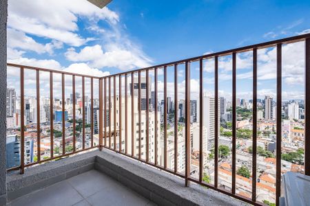 Sala/Cozinha - Varanda de apartamento para alugar com 1 quarto, 28m² em Pinheiros, São Paulo