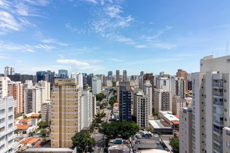 Vista da Sacada de kitnet/studio à venda com 1 quarto, 42m² em Vila Nova Conceição, São Paulo