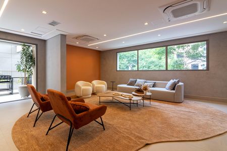 Studio para alugar com 42m², 1 quarto e sem vagaÁrea comum - Salão de festas