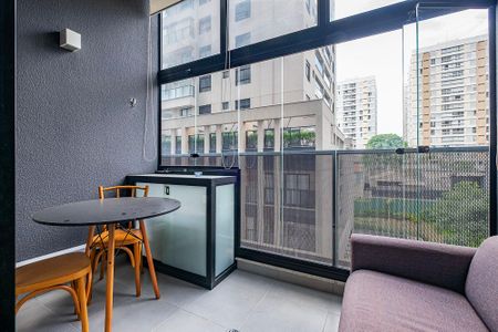 Studio para alugar com 25m², 1 quarto e sem vaga Studio para alugar com 25m², 1 quarto e sem vagaStudio - Varanda