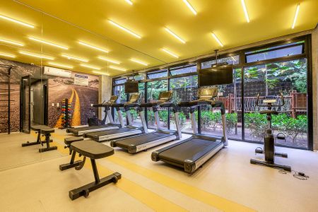 Studio para alugar com 25m², 1 quarto e sem vaga Studio para alugar com 25m², 1 quarto e sem vagaAcademia