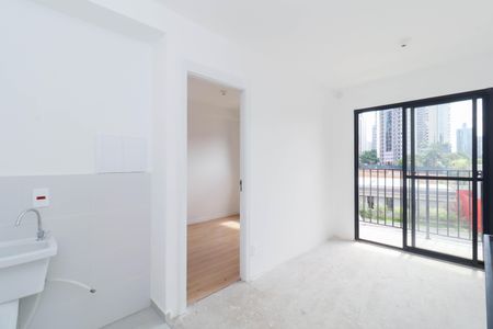 Sala/Cozinha de kitnet/studio à venda com 1 quarto, 27m² em Pinheiros, São Paulo