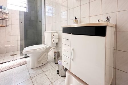 Banheiro Social de apartamento à venda com 1 quarto, 53m² em Vila Planalto, São Bernardo do Campo