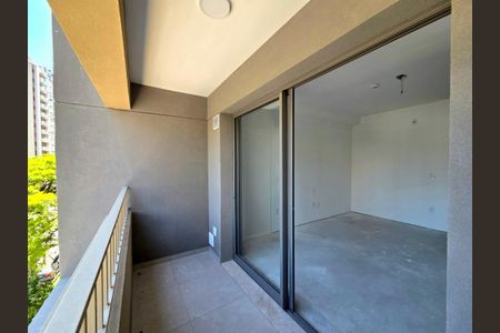 Studio à venda com 30m², 1 quarto e sem vagaVaranda