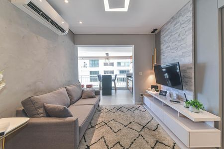 Sala de apartamento à venda com 2 quartos, 74m² em Cidade Monções, São Paulo