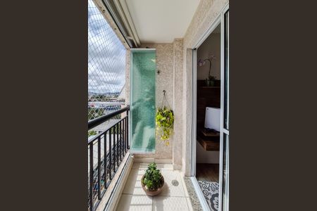 Varanda da Sala de apartamento para alugar com 2 quartos, 56m² em Planalto, São Bernardo do Campo