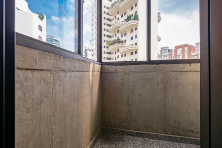 Quarto - Varanda de apartamento para alugar com 1 quarto, 49m² em Jardim Paulistano, São Paulo