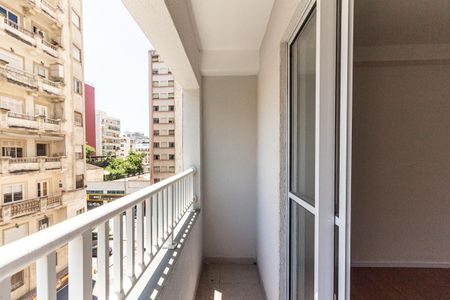 Varanda do Studio de kitnet/studio para alugar com 1 quarto, 22m² em Campos Elíseos, São Paulo