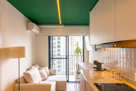 Sala/Cozinha de apartamento para alugar com 1 quarto, 30m² em Vila Olímpia, São Paulo