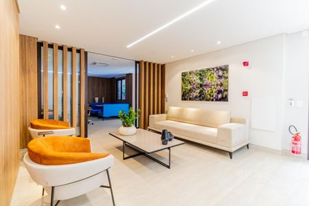 Studio para alugar com 46m², 1 quarto e 1 vaga Studio para alugar com 46m², 1 quarto e 1 vagaHall Social