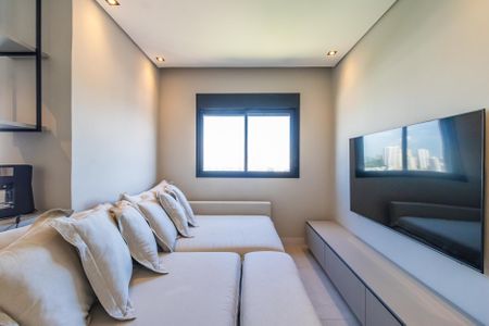 Sala de apartamento à venda com 1 quarto, 64m² em Tamboré, Barueri