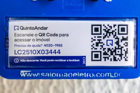 Apartamento para alugar com 40m², 2 quartos e 1 vagaÁrea comum - QR Code da lockbox