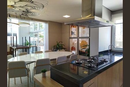 Apartamento para alugar com 40m², 2 quartos e 1 vagaSalão de Festas com  cozinha gourmet