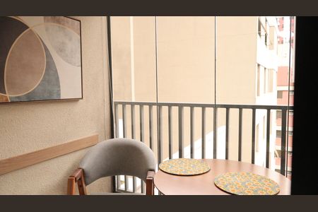 Varanda de kitnet/studio à venda com 1 quarto, 24m² em Consolação, São Paulo