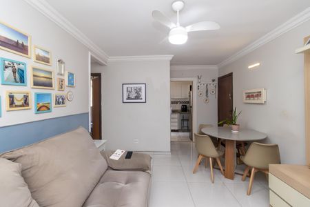Sala de apartamento à venda com 3 quartos, 62m² em Guarani, Belo Horizonte