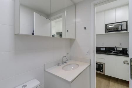 Studio para alugar com 25m², 1 quarto e sem vaga Studio para alugar com 25m², 1 quarto e sem vagaBanheiro