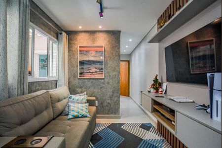 Sala de apartamento à venda com 2 quartos, 60m² em Vila Camilópolis, Santo André