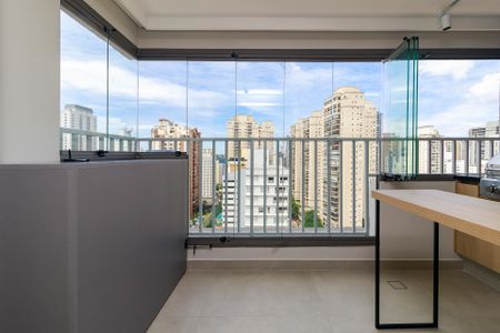 Sala - Varanda de apartamento para alugar com 2 quartos, 57m² em Brooklin, São Paulo