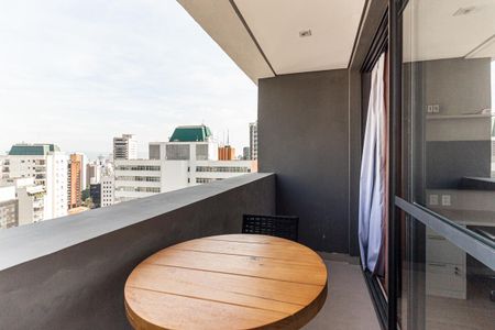 Varanda do Studio de kitnet/studio para alugar com 1 quarto, 28m² em Consolação, São Paulo