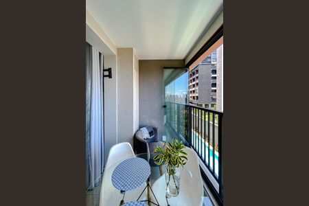 Studio para alugar com 25m², 1 quarto e sem vagaVaranda