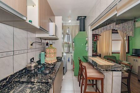 Cozinha e Área de Serviço de apartamento à venda com 1 quarto, 43m² em Jardim Floresta, Porto Alegre
