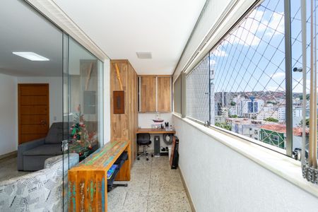 VARANDA de apartamento à venda com 3 quartos, 72m² em Serra, Belo Horizonte