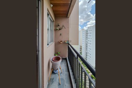 Varanda da Sala de apartamento à venda com 3 quartos, 66m² em Planalto, São Bernardo do Campo