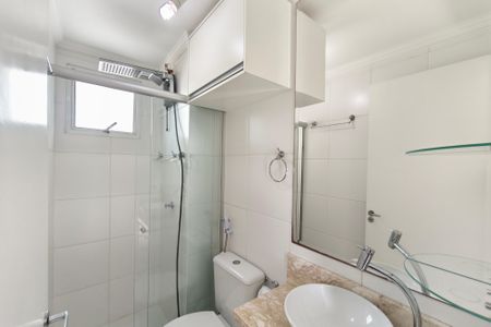 Banheiro de apartamento à venda com 2 quartos, 48m² em Jardim do Lago, Campinas