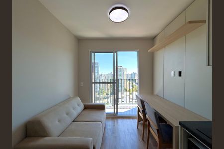Sala  de apartamento para alugar com 1 quarto, 27m² em Campo Belo, São Paulo