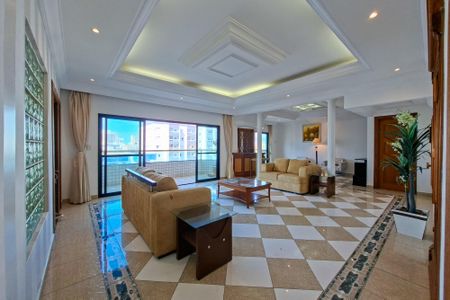 Sala de estar de apartamento para alugar com 4 quartos, 319m² em Cidade Ocian, Praia Grande