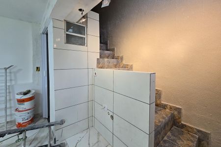 Cozinha de casa para alugar com 1 quarto, 18m² em Cidade Miramar, São Bernardo do Campo