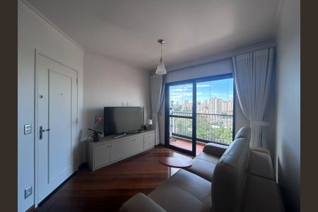 Sala de Estar de apartamento à venda com 2 quartos, 81m² em Campo Belo, São Paulo