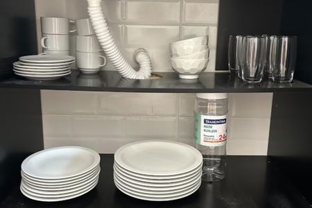 Studio para alugar com 32m², 1 quarto e 1 vaga Studio para alugar com 32m², 1 quarto e 1 vagaCozinha