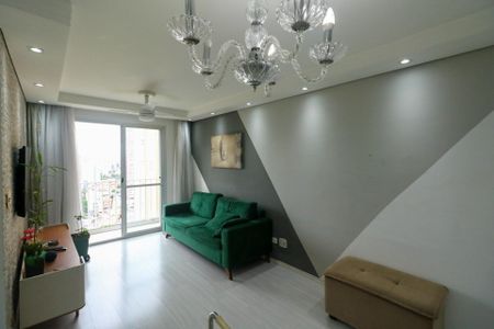 Sala de apartamento à venda com 3 quartos, 65m² em Jardim Melo, Diadema