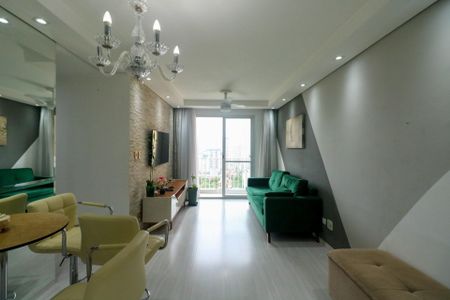 Sala de apartamento à venda com 3 quartos, 65m² em Jardim Melo, Diadema