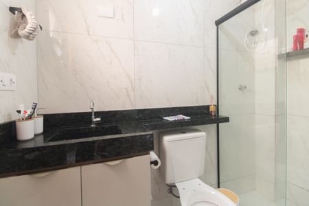 Banheiro  de kitnet/studio à venda com 1 quarto, 34m² em Vila Carrão, São Paulo