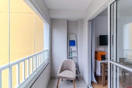 Varanda de kitnet/studio para alugar com 1 quarto, 22m² em Campos Elíseos, São Paulo