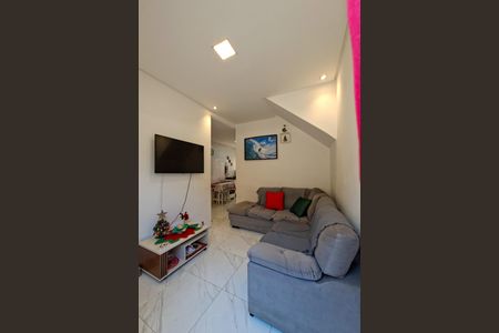 Sala de casa de condomínio para alugar com 1 quarto, 70m² em Vila Caiçara, Praia Grande