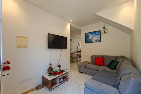Sala de casa de condomínio para alugar com 1 quarto, 70m² em Vila Caiçara, Praia Grande